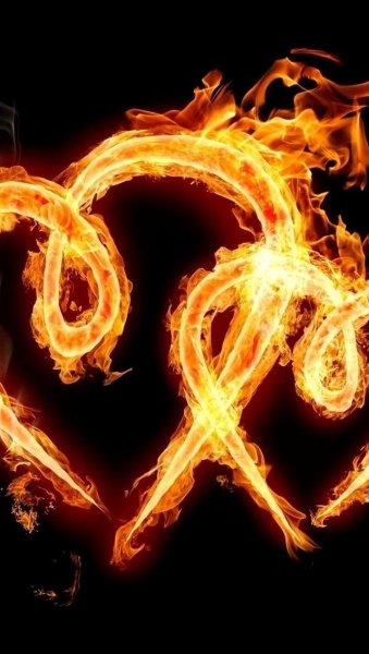 Двойное огненное сердце