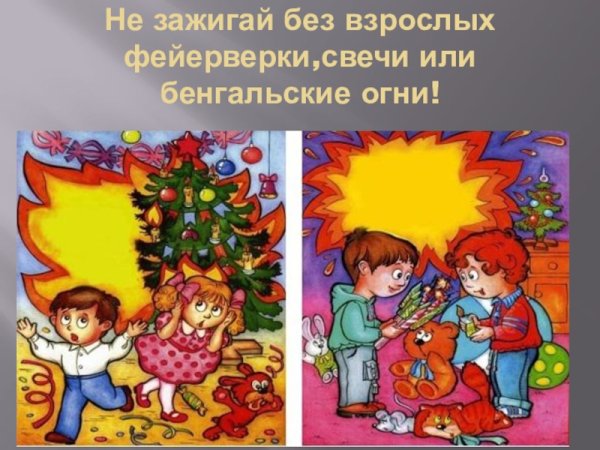 Рисунок на тему безопасный новый год