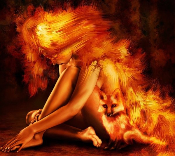 Девушка и лиса