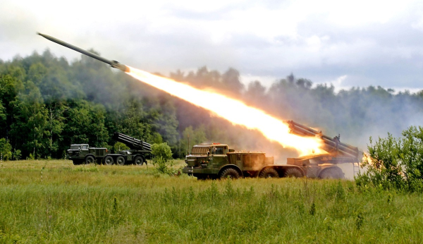 РСЗО Торнадо-с залп