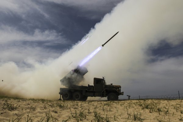 РСЗО Катюша залп