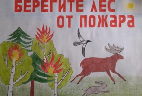 Знак беречь лес от пожара