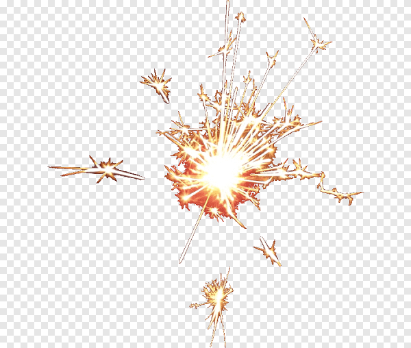 Бенгальские огни на белом фоне