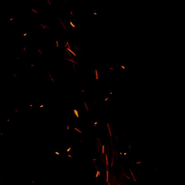 Искры от огня