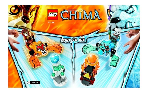 Лего Чима огонь против льда