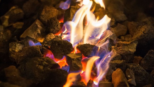 Костер в горах