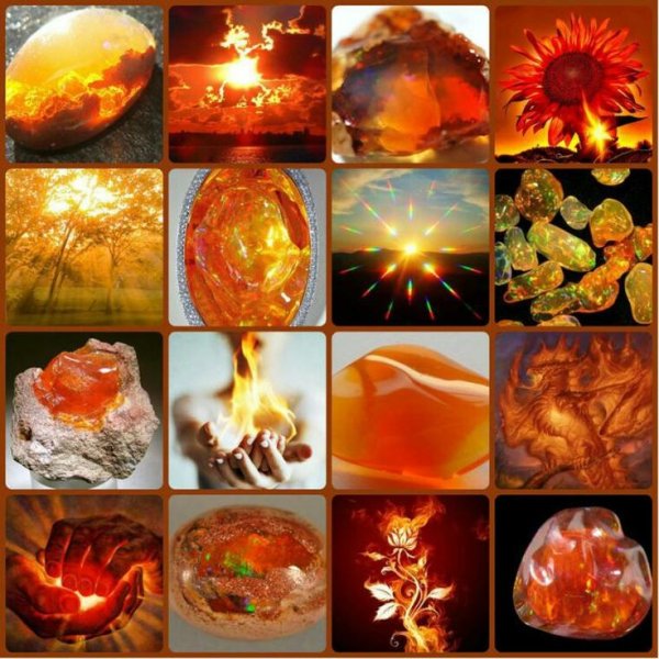 Огненный драгоценный камень
