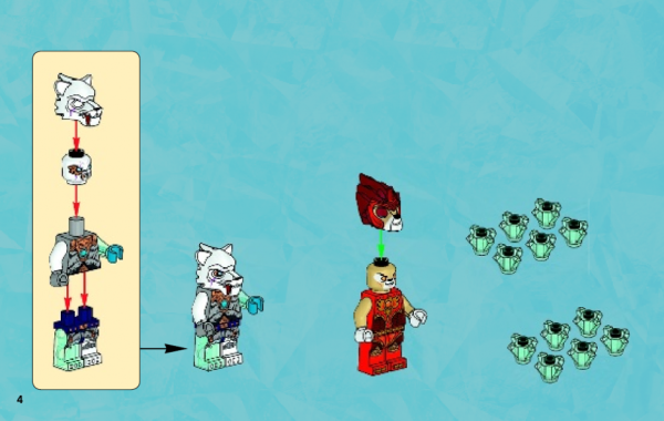 Chima LEGO лёд против пламени