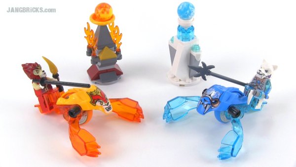Лего Чима огонь против льда