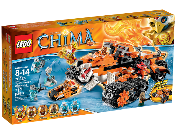 Конструктор LEGO Legends of Chima 70224 передвижной командный пункт тигров