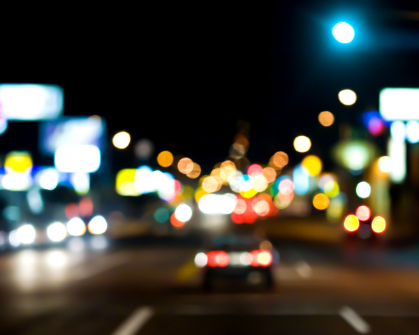 Размытые огни машин
