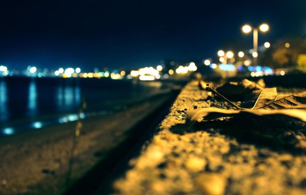 Ночь море огни