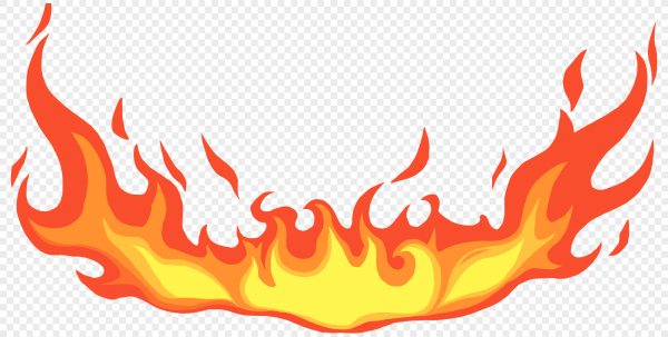 Полоса огня мультяшная