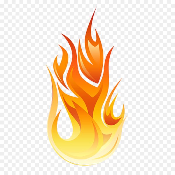 Пламя на белом фоне