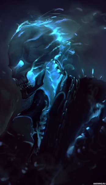 Призрачный гонщик синий