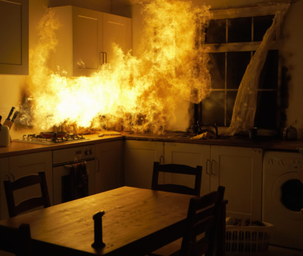 Горящая кухня