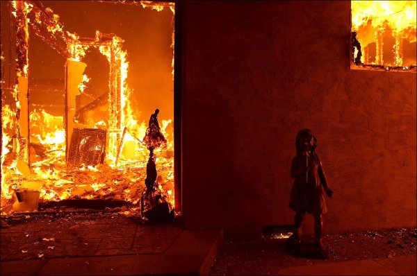 Город Парадайз Калифорния пожар