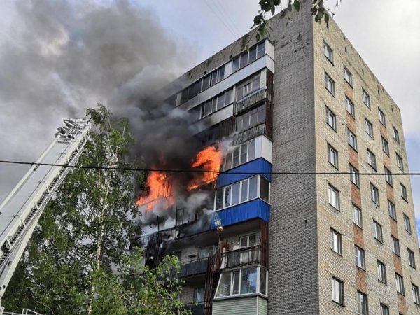 Пожар в многоэтажном доме