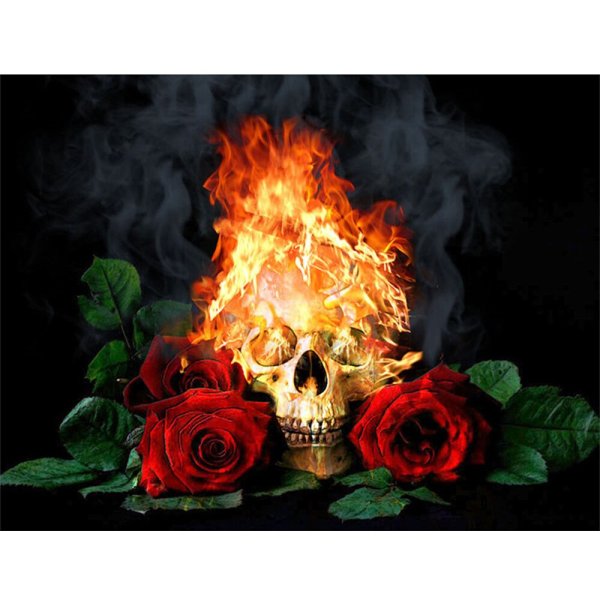 Цветок горит