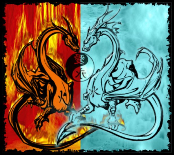 Драконы огонь и лед