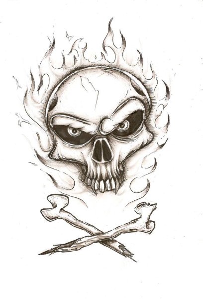 Череп в огне