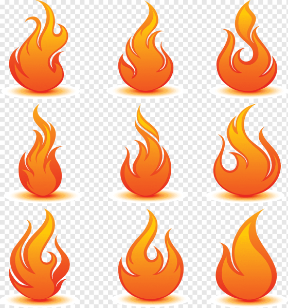 Значок в виде огня рисунок