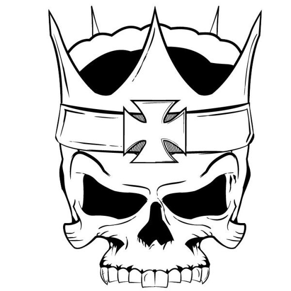 Череп в карандаш дьявол