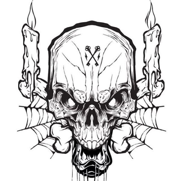 Тату череп