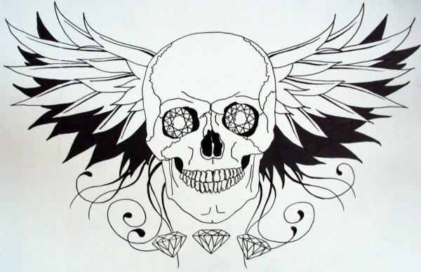 Череп эскиз