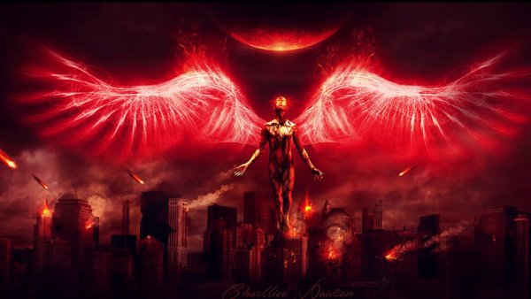 Парень с огненными крыльями