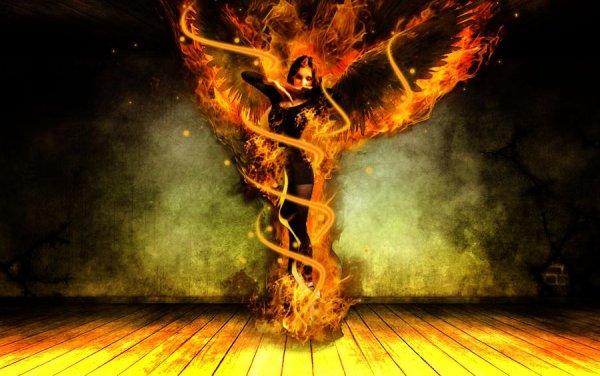 Огненные Крылья ангела