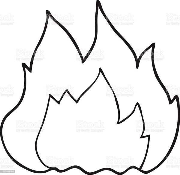 Контур огня для детей
