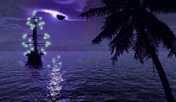 Огни Святого Эльма на корабле