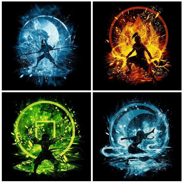 Аватар Легенда об Аанге четыре стихии