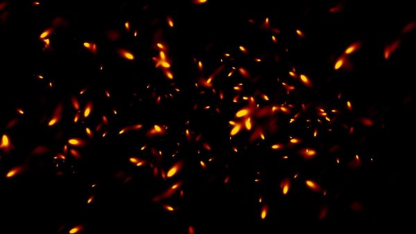 Блики от огня