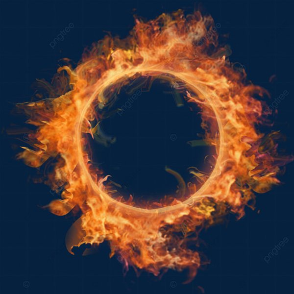 Пламя в виде круга