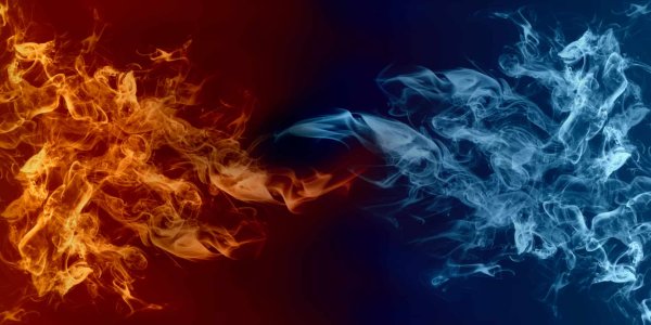 Огонь и вода фон