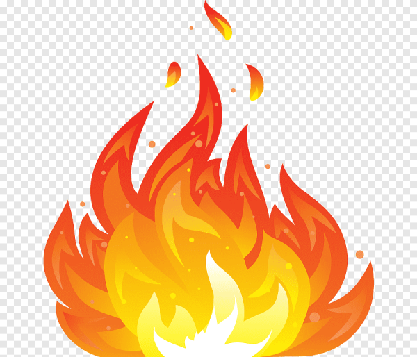 Огонь для вырезания цветной