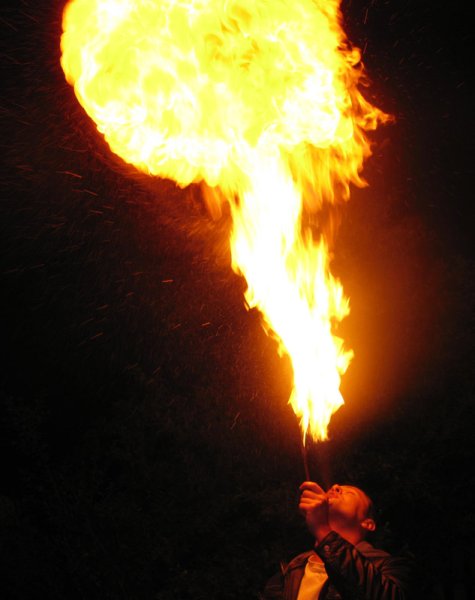 Столб огненного пламени