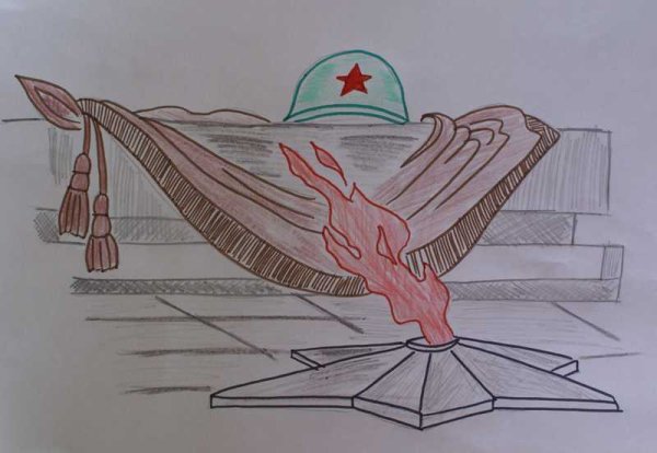 Рисунок на военную тематику