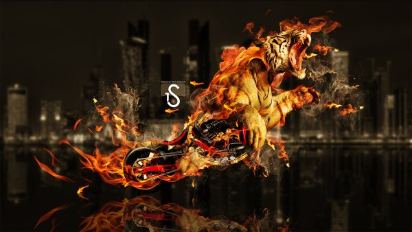 Крутой арт Огненный