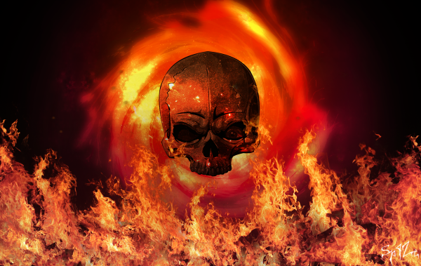 Горящие черепа