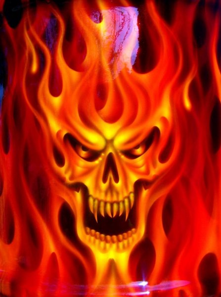 Череп в огне