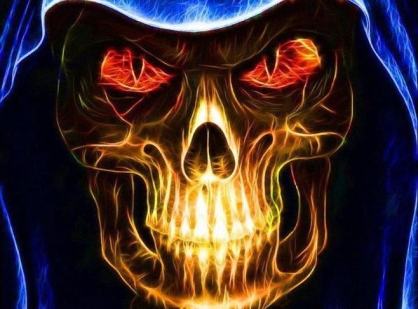 Череп в огне