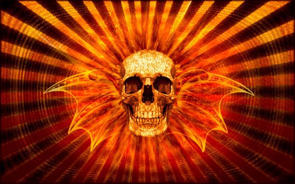 Огненный череп