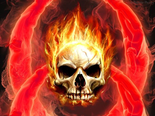 Череп в огне