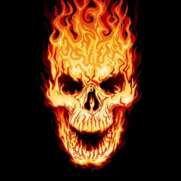 Пламенный череп