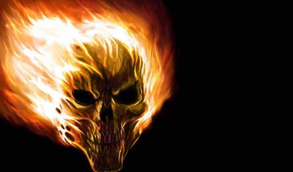 Огненный череп