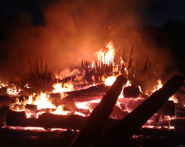 Горящая деревня