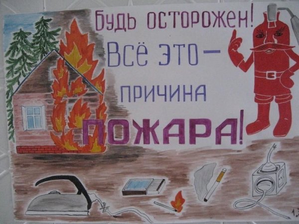 Рисунок по пожарной безопасности